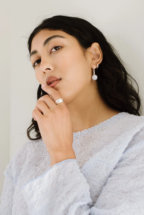 Kara Yoo Norma Huggie Hoops