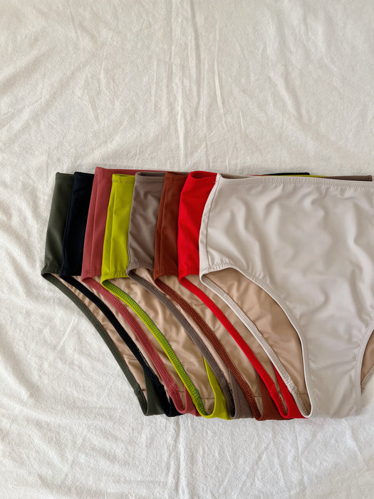 Five of Hearts High Waisted Swim Bottom