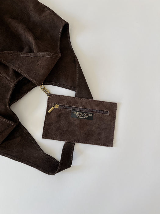 Giannina Suede Leather Shoulder Bag