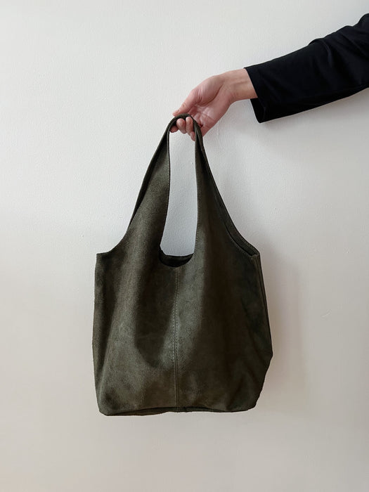 Giannina Suede Leather Shoulder Bag