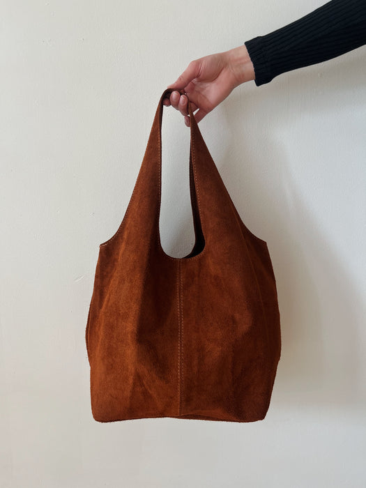 Giannina Suede Leather Shoulder Bag