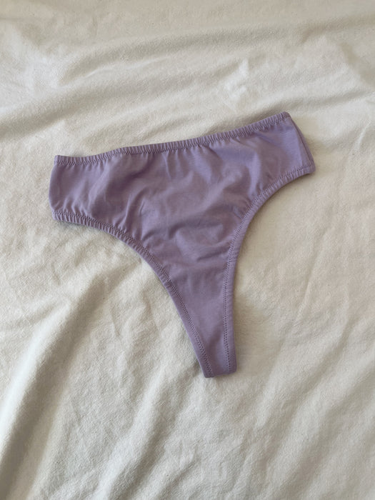 Five of Hearts Organic Cotton High Waist Thong