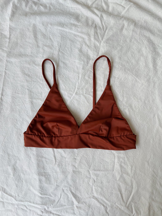 Five of Hearts Plunge Bikini Top