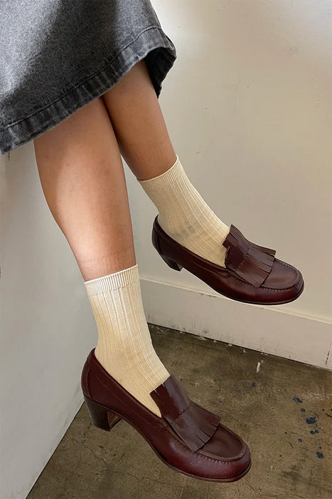 Le Bon Shoppe Combed Cotton Rib Sock
