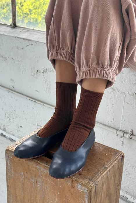 Le Bon Shoppe Combed Cotton Rib Sock