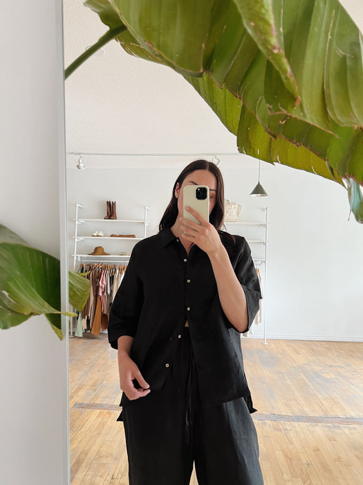 Magic Linen Button Up