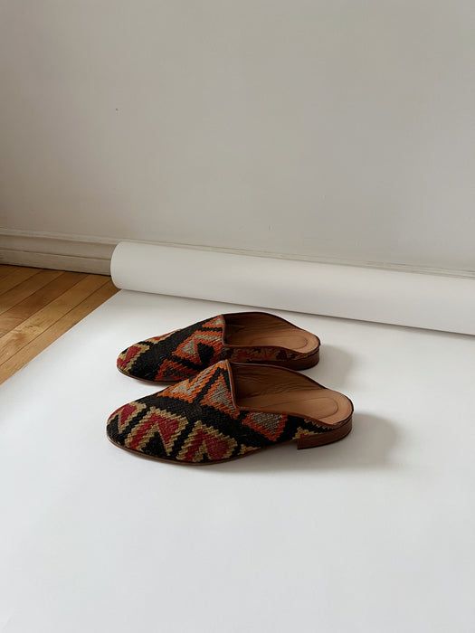 Wool Kilim Rug Mules | 9/9.5 M
