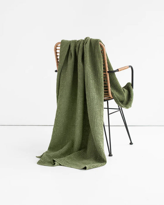 Magic Linen Waffle Throws
