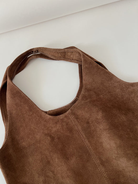 Giannina Suede Leather Shoulder Bag