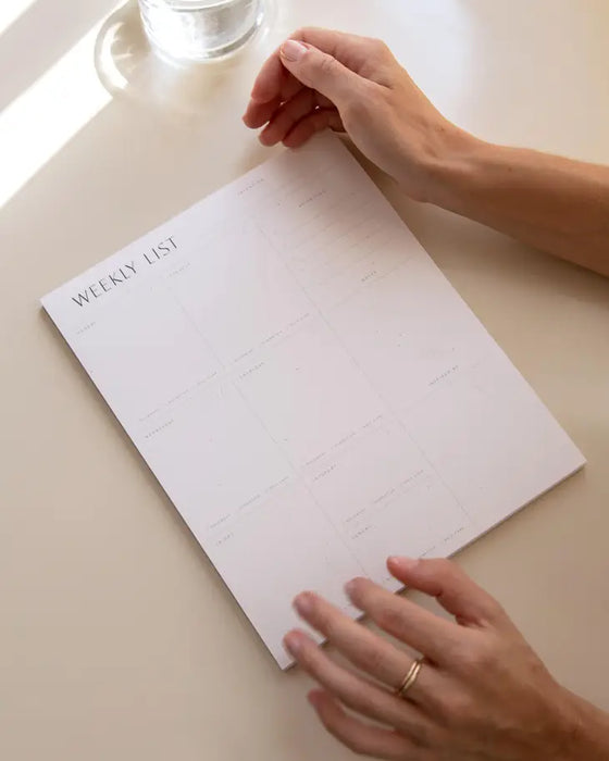 Weekly List Pad