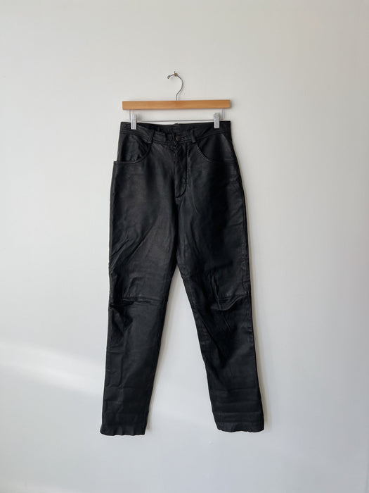 Black Leather Pants | 30