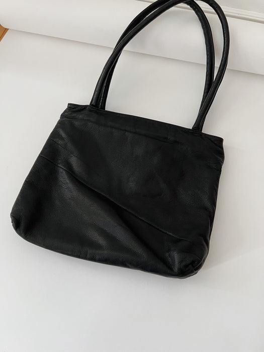 Black Leather Tote