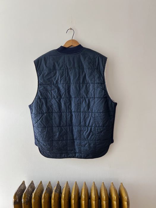 Navy Puffer Vest | XL