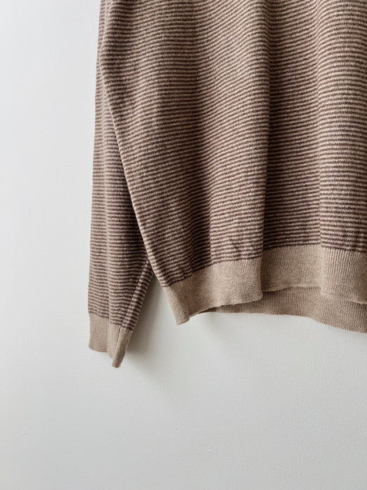 Striped Cashmere Sweater | L