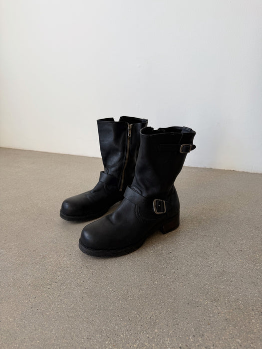 Black Leather Boots | 7.5