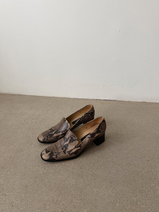 Reptile Leather Loafers | 9