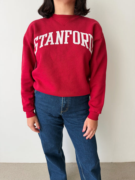 Red Stanford Crewneck Sweater | S