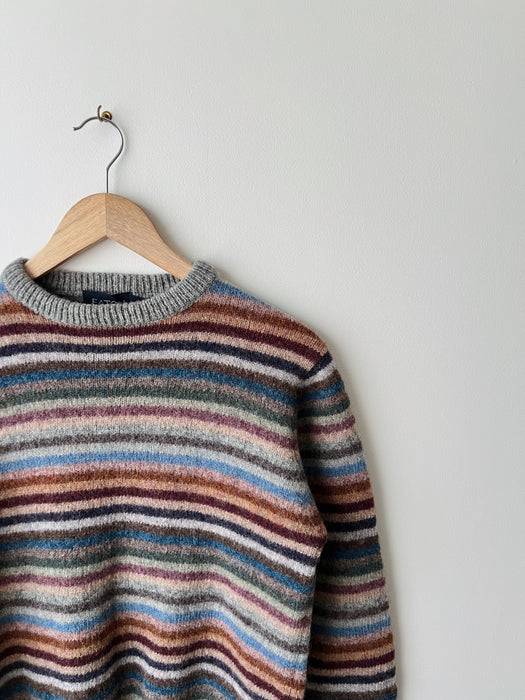 Striped Wool Sweater | S