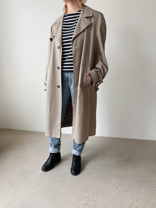 Taupe Trench Coat | L