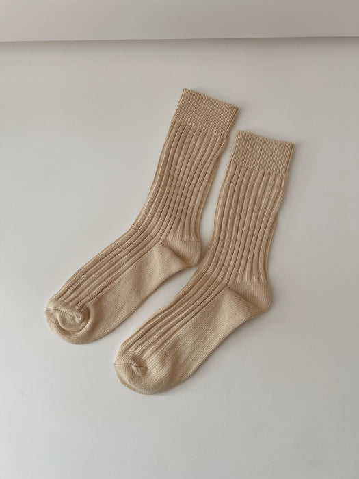 Billy Bamboo Ribbed Cotton Socks