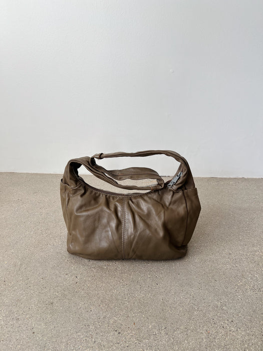 Grey Leather Purse