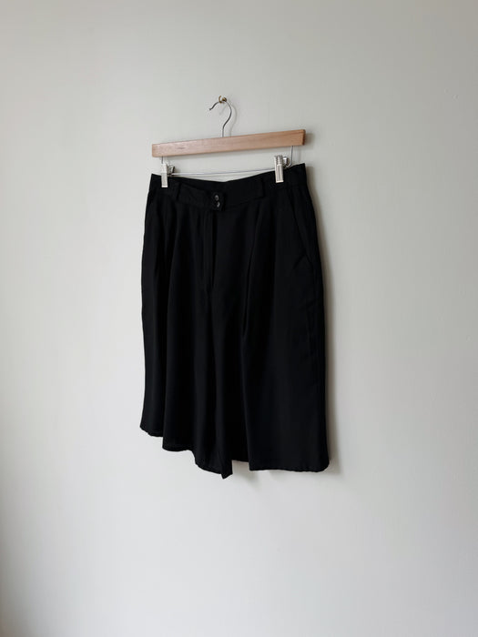 Black Trouser Shorts | 28