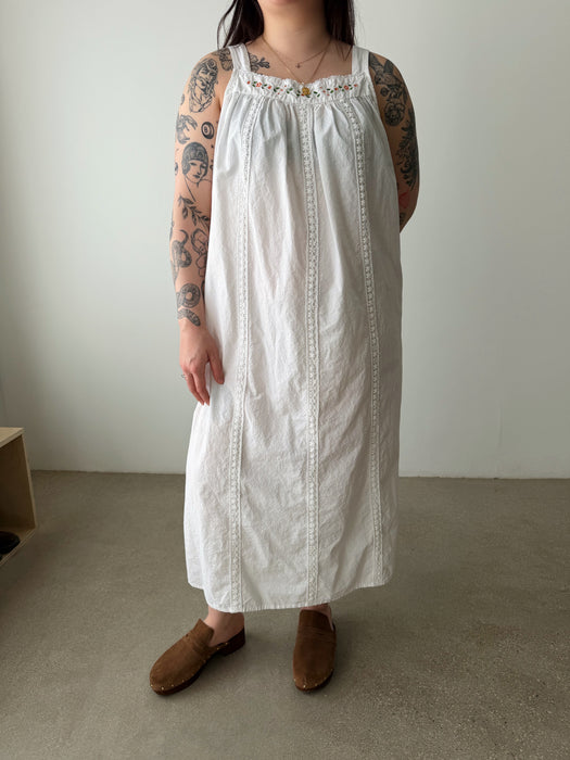 White Cotton Dress | L