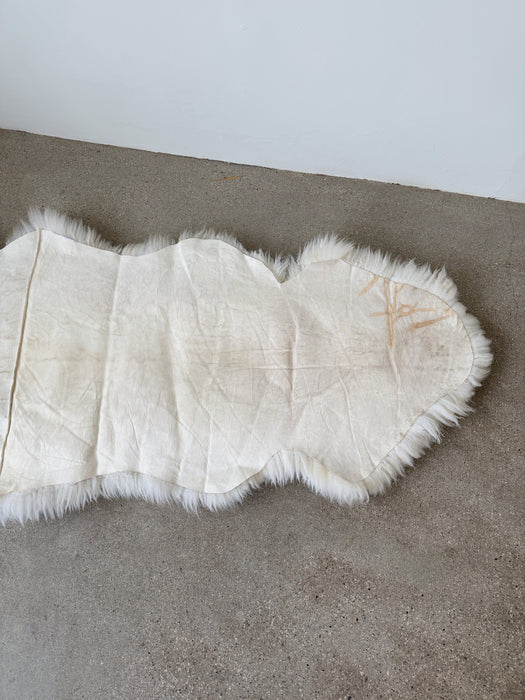 Cream Grey Ombre Sheepskin Rug