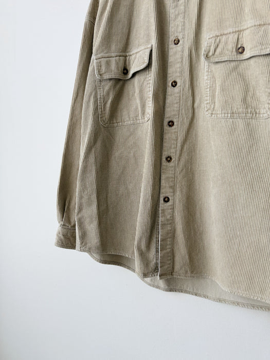 Beige Corduroy Button up | XL