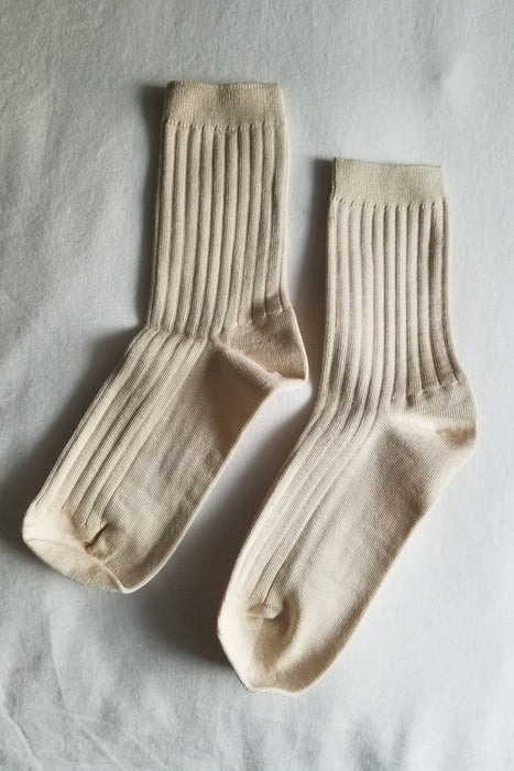 Le Bon Shoppe Combed Cotton Rib Sock