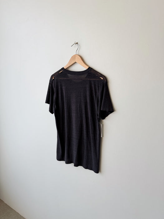 Paper Thin Charcoal Single Stitch Tee | M