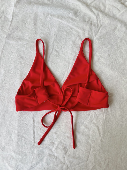 Five of Hearts Plunge Bikini Top