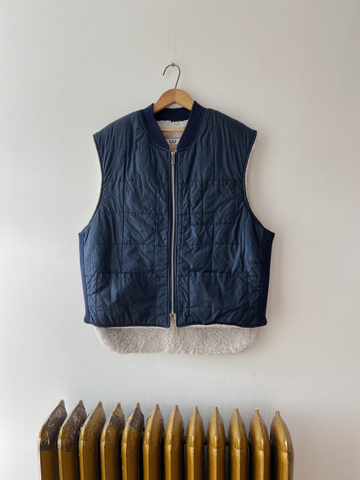 Navy Puffer Vest | XL