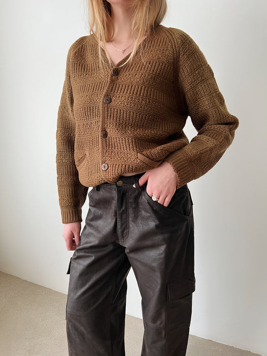 Cinnamon Wool Cardigan | L