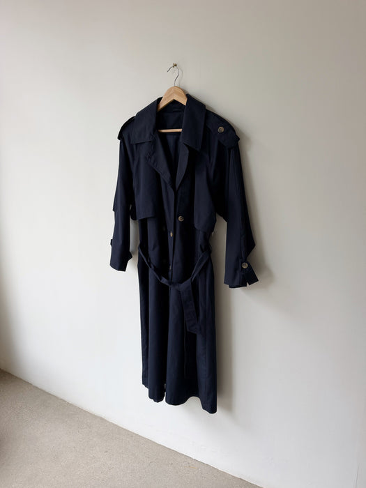Navy Trench Coat | XL