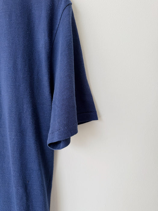 Navy Single Stitch Tee | L