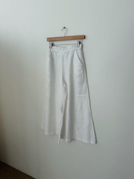 White Linen Culottes | XS/S