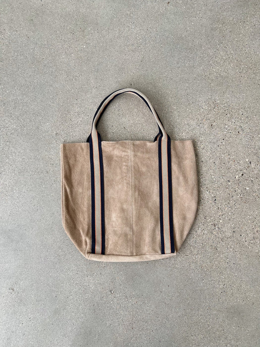 Suede Leather Tote Bag