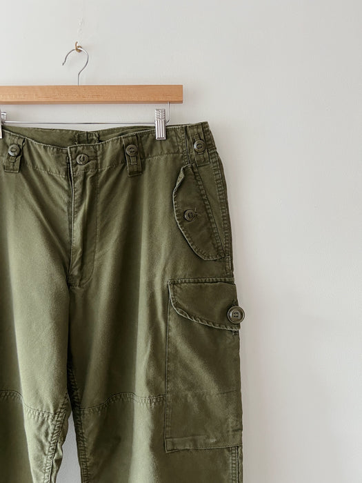 Olive Cargo Pants | 34