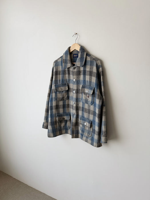 Blue Plaid Jacket | L