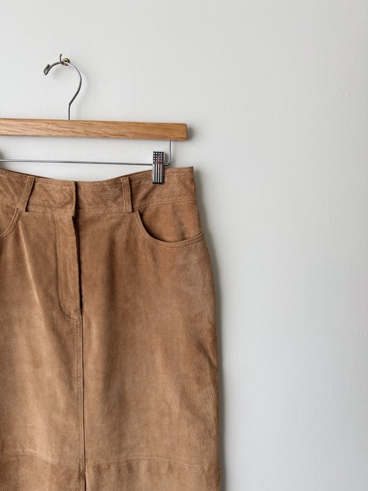 Tan Leather Skirt | 30