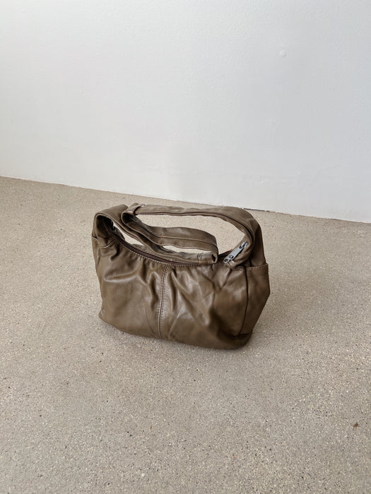 Grey Leather Purse