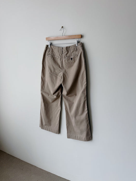 Wide Leg Khaki Pants | 30