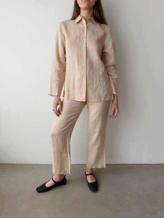 Beige Linen Shirt | S/M