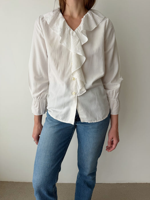 White Poet Blouse | M