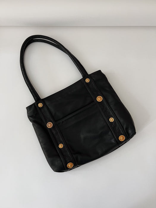 Black Leather Tote