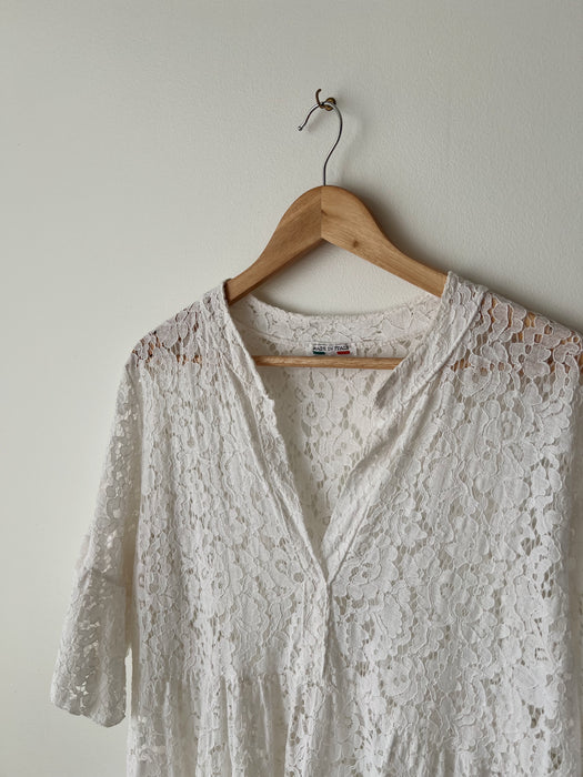 White Lace Dress | L