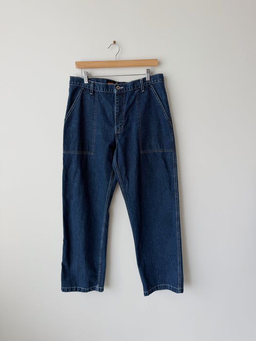 Dark Wash Carpenter Pant | 34