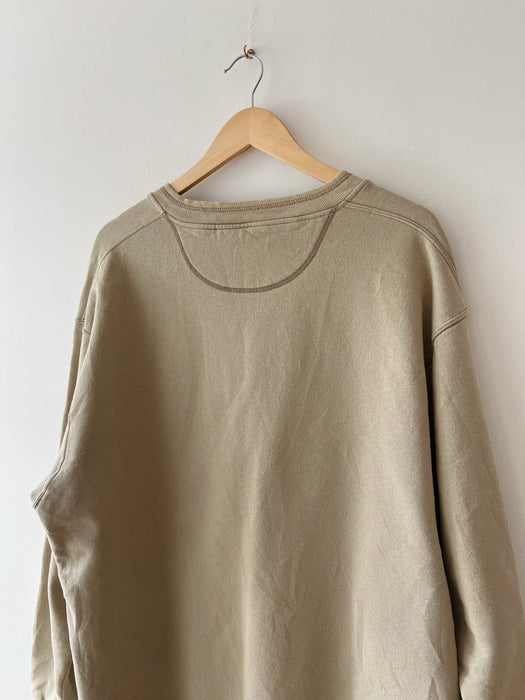 Sand Henley Crewneck | XL