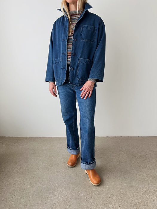 Dark Wash Chore Coat | S